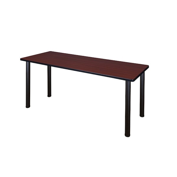 Kee Regency Kee 72 x 24 in. Training Seminar Table- Mahogany Top, Black Legs MT7224MHBPBK - main